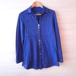 2/$30 ❤ Neon Buddha Mixed Button Cotton Jacket